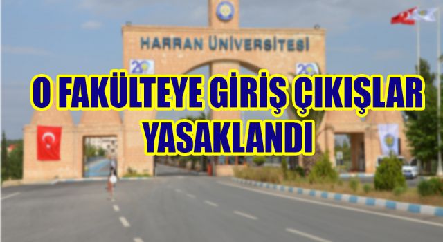 Harran Üniversitesi’nde korona şoku!