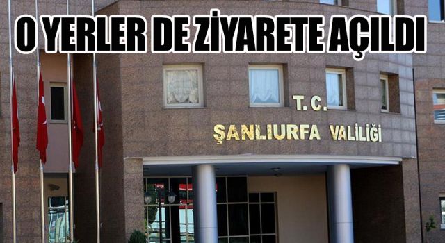 Urfa Valiliği alınan yeni kararları açıkladı