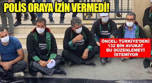 Urfa’da avukatlar oturma eylemi yaptı