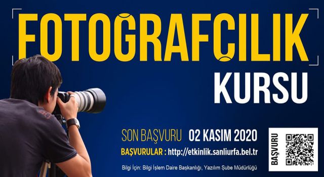 Profesyonel fotoğrafçılık kursu başlıyor