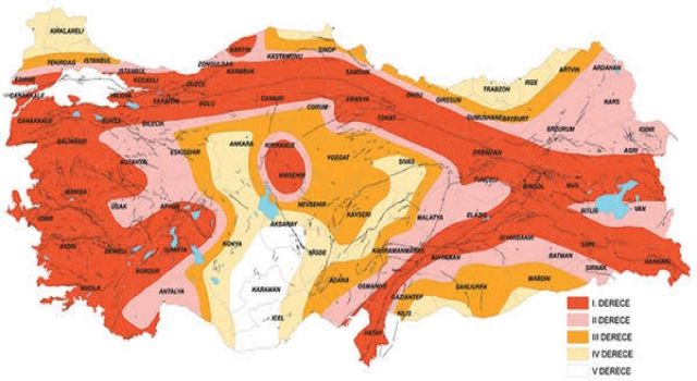 Urfa kaçıncı deprem bölgesinde yer alıyor?