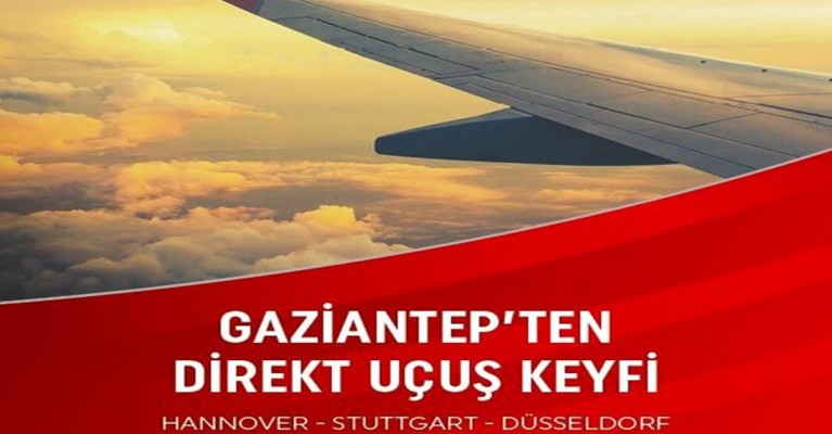Şanlıurfa'dan Avrupa'ya uçuş Gaziantep kadar yakın