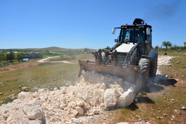 Siverek'te yollarda genişletme çalışmaları