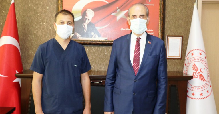 Yalçınkaya’dan başhekime ‘hayırlı olsun’ ziyareti