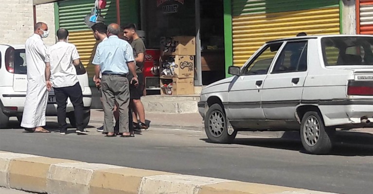 Sınava giderken kaza yaptı