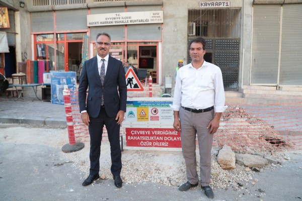 Eyyübiye’de doğalgaz çalışmaları sürüyor