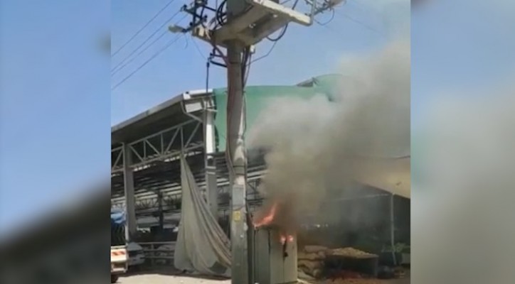 Eyyübiye’de elektrik trafosunda patlama