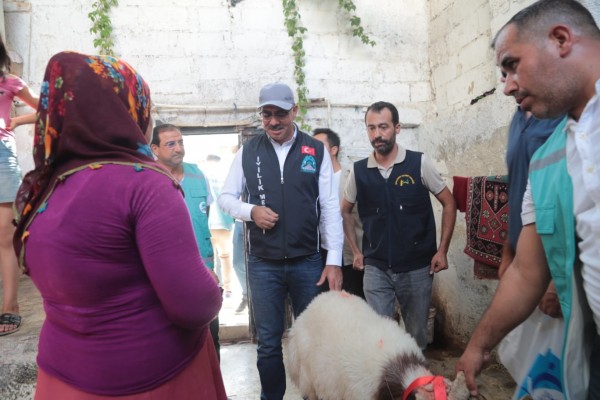 Kurban kesemeyen ailelerin yüzü güldü