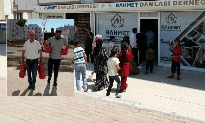 Şanlıurfa’da ihtiyaç sahibi ailelere et dağıtıldı