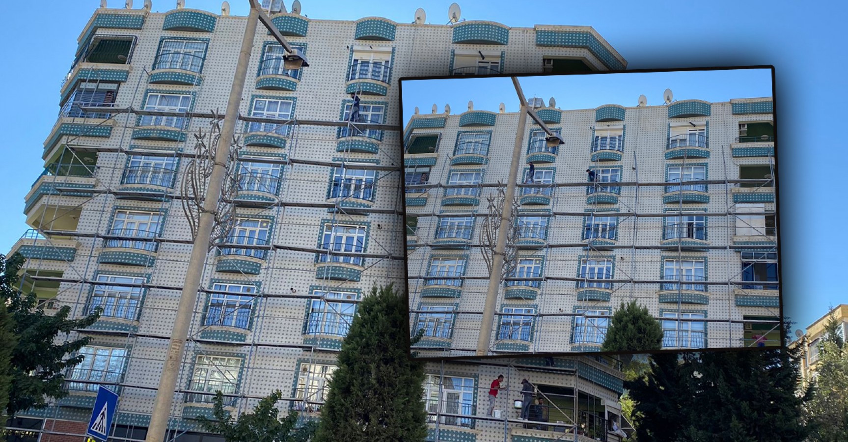 Metrelerce yüksekte kazaya davetiye çıkardılar!