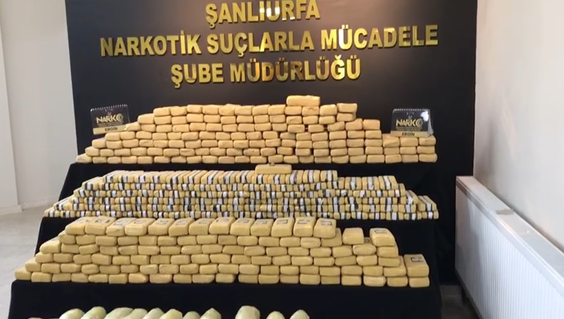 Şanlıurfa'da 270 kilo eroin ele geçirildi