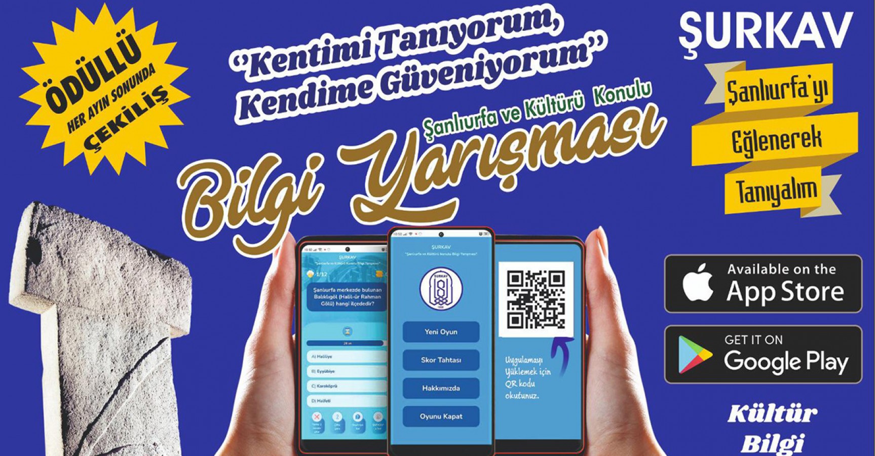 ŞURKAV Mobil Uygulama Kültür Bilgi Yarışması kazananları belli oldu
