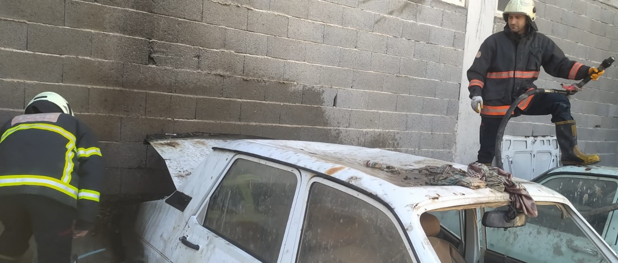 Yediemin otoparkında yangın