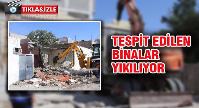 Haliliye'de metruk binalar bir bir yıkılıyor