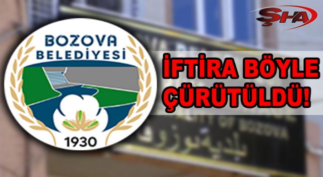 Bozova Belediyesi'ne atılan iftira yalan çıktı!