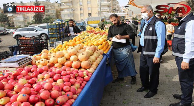 Haliliye'de pazarlar denetim altında