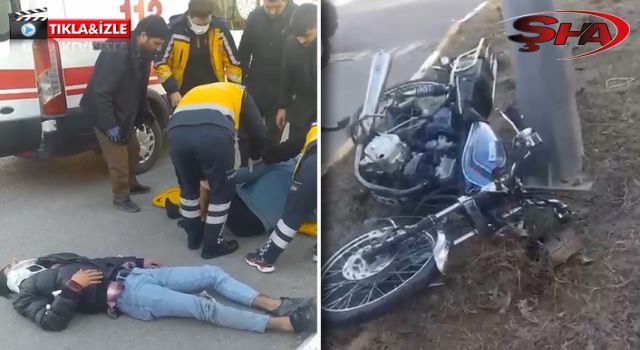 Karaköprü'de otomobil ile motosiklet çarpıştı