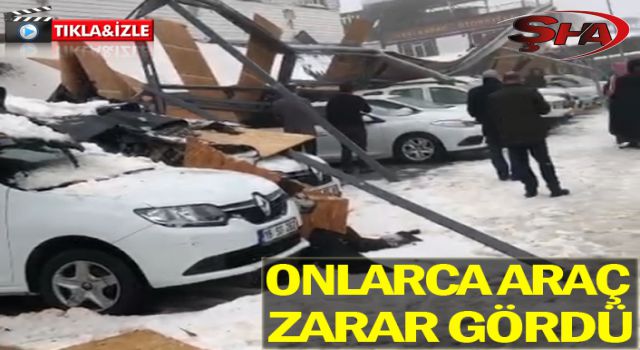 Urfa Oto Galericiler Sitesi'nde tenteler çöktü!