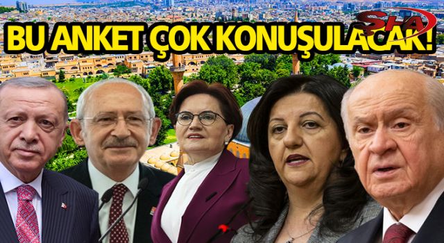 Urfa’da seçim anketi yapıldı! İşte sonuçlar…