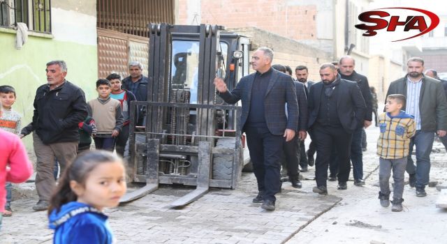 EYYÜBİYE’DE DOĞALGAZ ULAŞTIRILAN SOKAKLAR ONARILIYOR