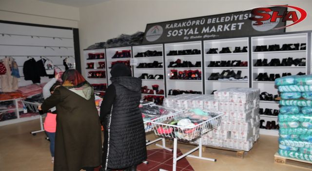 SOSYAL MARKET İLE İHTİYAÇ SAHİPLERİNİN YÜZÜ GÜLÜYOR