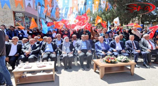 Viranşehir'de miting gibi büro açılışı