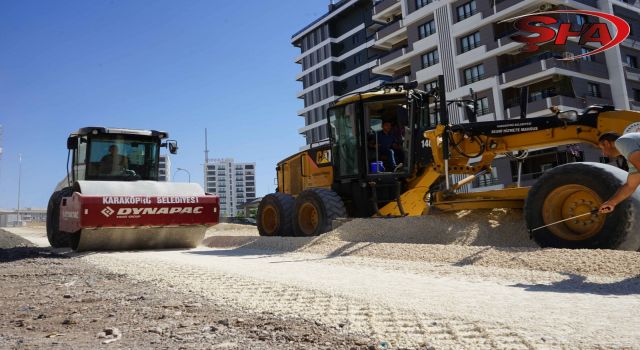 Karaköprü’de üstyapı çalışmaları hız kesmiyor