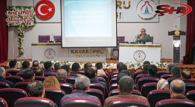 Karaköprü Belediyesi personeline hizmet içi eğitim