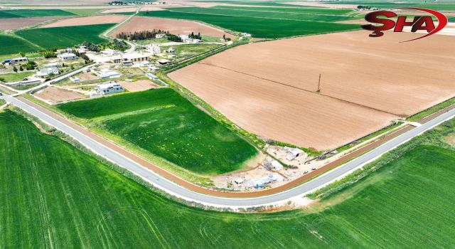 Harran'da Akıncı ve Soylu bağlantı yolunda asfalt çalışması tamamlandı