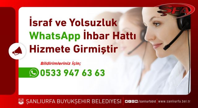 İsraf Ve Yolsuzluk İhbar Hattı hizmete girdi