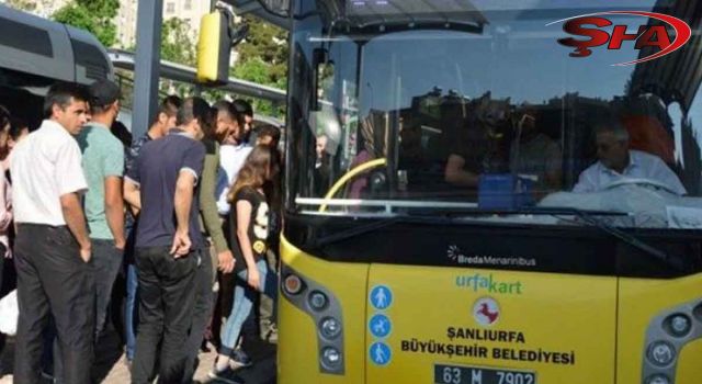 Urfa'da bayramda otobüsler ücretsiz