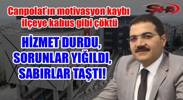 Haliliye Belediyesi alarm veriyor! Belediye sınıfta kaldı, vatandaş isyanda!