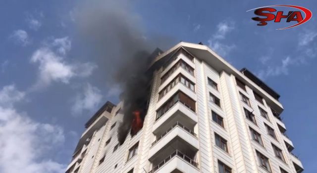 Şanlıurfa'da bir apartmanda korkutan yangın!