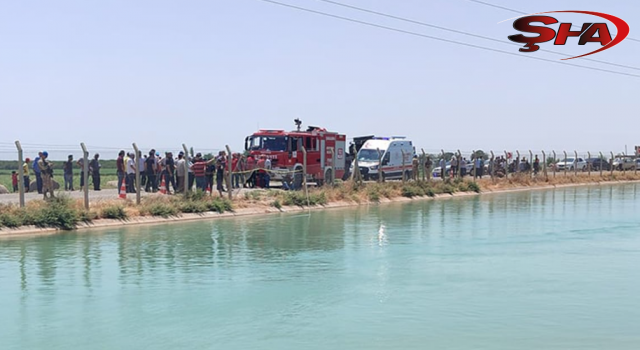 Şanlıurfa’da kanala giren genç suda kayboldu