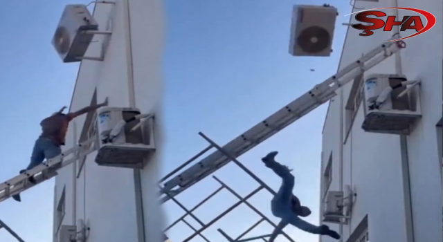 Şanlıurfa'da klimayı tamir eden usta yüksekten düşerek yaralandı