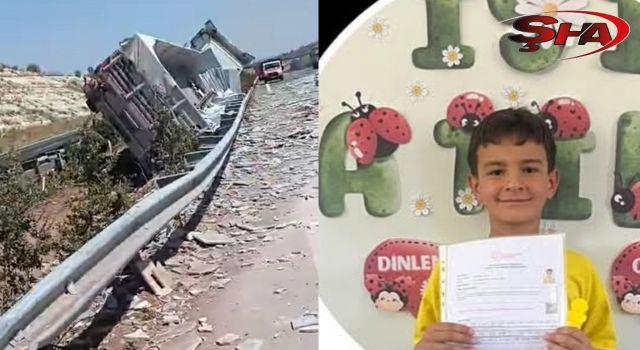 Urfalı şoför kaza yaptı! Çocuğu yaşamını yitirdi
