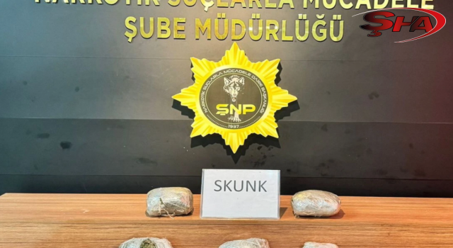 Şanlıurfa’da 3 kilo 450 gram skunk maddesi ele geçirildi