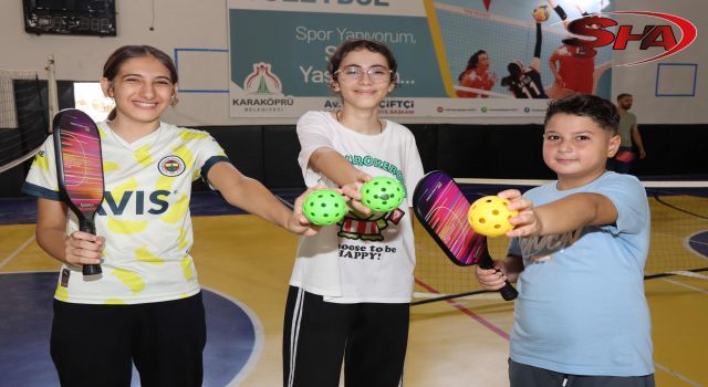 Yeni nesil spor pickleball Karaköprü’de gençlerle buluştu
