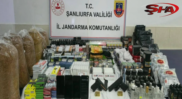 Şanlıurfa'da jandarmadan kaçakçılık operasyonu
