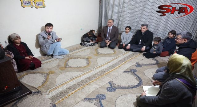 Başkan Kuş ve Günbeği yetim ailelerini ziyaret etti