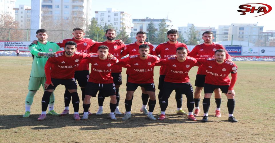 Karaköprü Belediyespor ikinci yarıya tutuk başladı