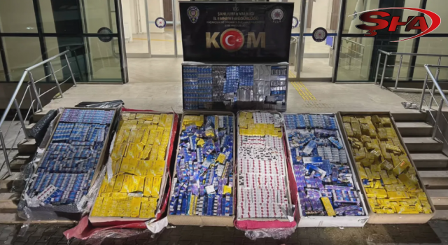 Şanlıurfa’da binlerce paket kaçak sigara ele geçirildi: 1 tutuklama