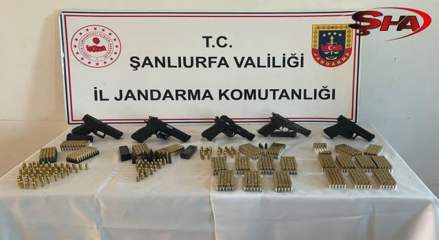 Şanlıurfa'da silah kaçakçılarına operasyon: 4 gözaltı
