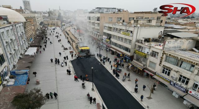 DİVANYOLU YAYALAŞTIRMA PROJESİNDE ASFALT SERİMİ BAŞLADI