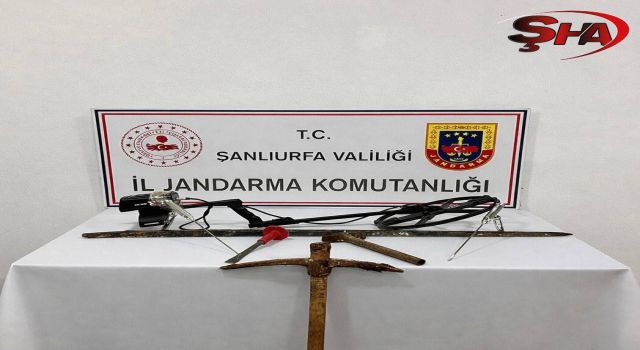 Şanlıurfa’da izinsiz kazı yapan 2 şahıs suçüstü yakalandı