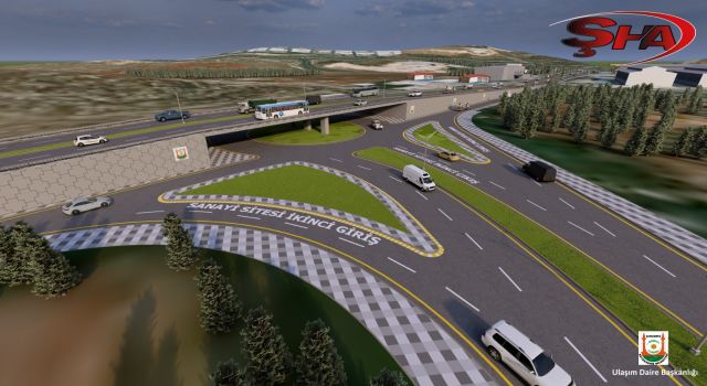 Evren sanayi sitesinde iki adet katlı köprülü kavşak inşaatı başladı