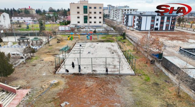 Harran'da her mahalleye voleybol ve basketbol sahası kazandırılıyor