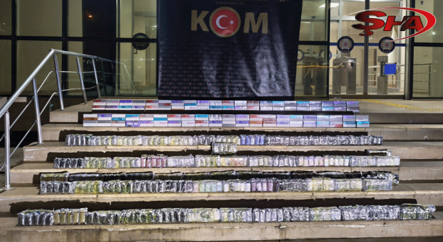 Şanlıurfa’da piyasa değeri 1 milyon lirayı aşan kaçak ürün ele geçirildi