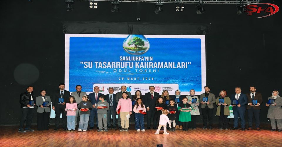 Şanlıurfa’da Su Tasarrufu Kahramanları Ödüllerine kavuştu