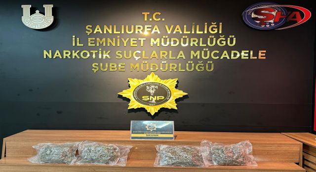 Şanlıurfa’da uyuşturucu operasyonu: 3 gözaltı